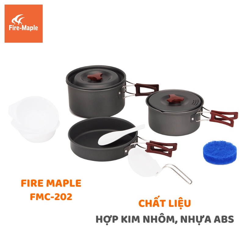 BỘ NỒI DÃ NGOẠI CHO 2-3 NGƯỜI NATUREHIKE NH15T203-G