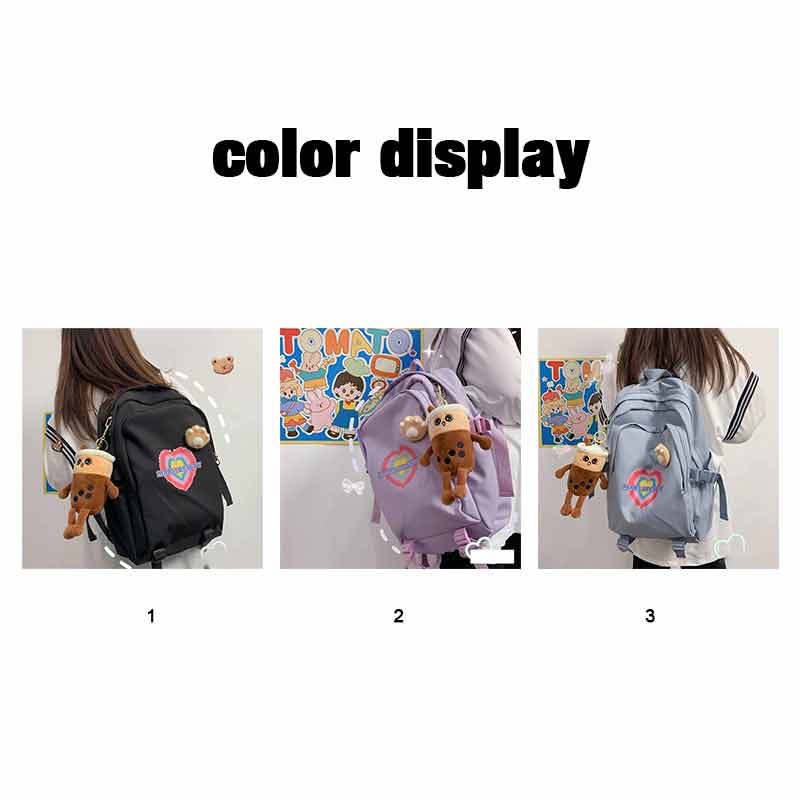 Ba Lô Đi Học Mềm Mại Kiểu Nhật Bản Đơn Giản Dễ Thương Cho Nữ