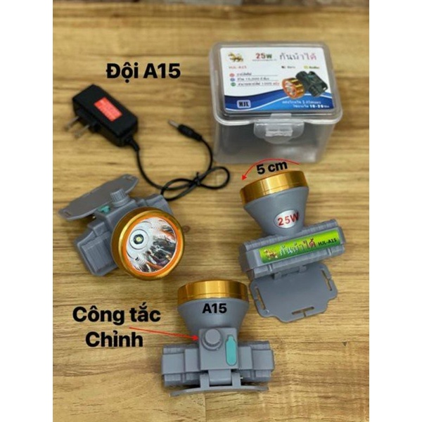 Đèn PIN Đội Đầu Chống Nước Hàng Thái Lan , Có Thể Đi Mưa, Lặng Biển, Đèn Soi Ếch Đội Đầu A15