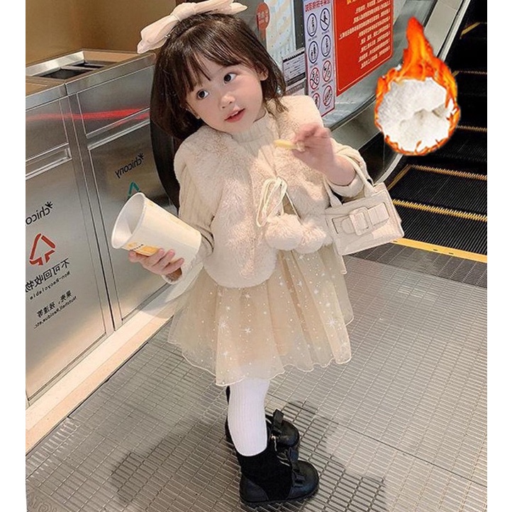 Váy bé gái lót lông