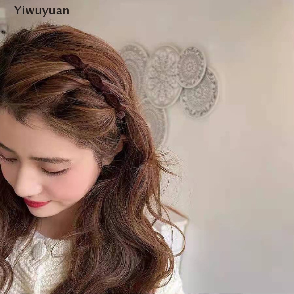 &lt; Yiwuyuan &gt; Kẹp Tóc Mái Mỏ Vịt Bện Thời Trang Cổ Điển