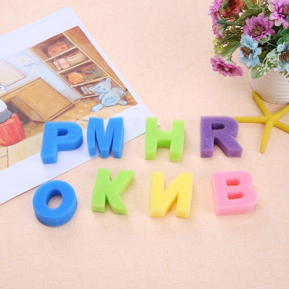 Bộ 26 Miếng Xốp Hình Chữ Cái Dùng Vẽ Tranh DIY Cho Trẻ Em