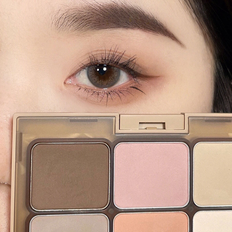 Bảng Phấn Mắt Dikalu Sáu Màu Tông Đất Tạo Khối Trang Điểm Má Hồng Sáng Bóng One