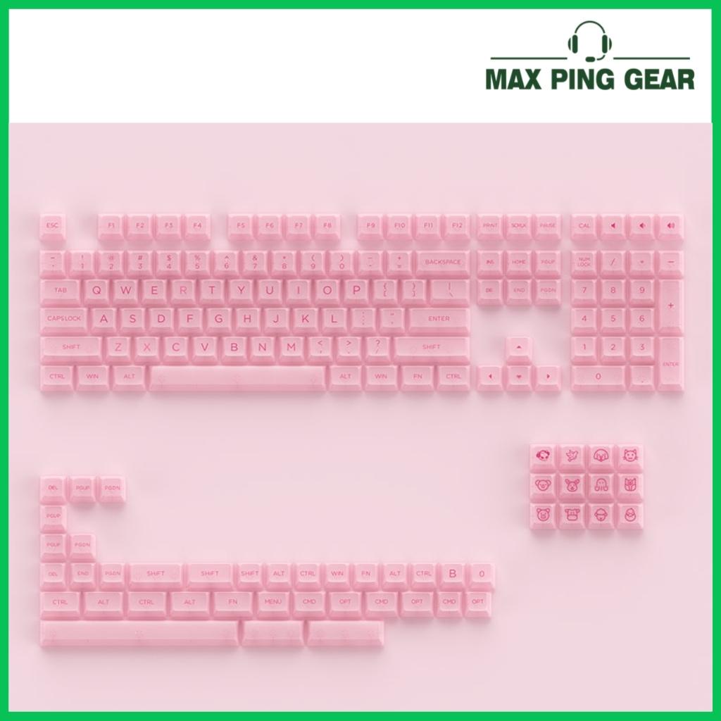 Nút bàn phím AKKO Keycap set – Pink (PC / ASA-Clear profile / 155 nút)
