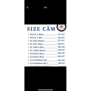 Căm RCB Size Dành Cho Nhiều Loại Xe ( Size 184 / 157 / 149 ) >>>>