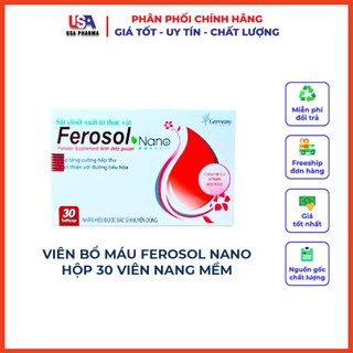 Viên Sắt FEROSOL NANO giúp tăng cường hấp thu ,thân thiện với đường tiêu hóa