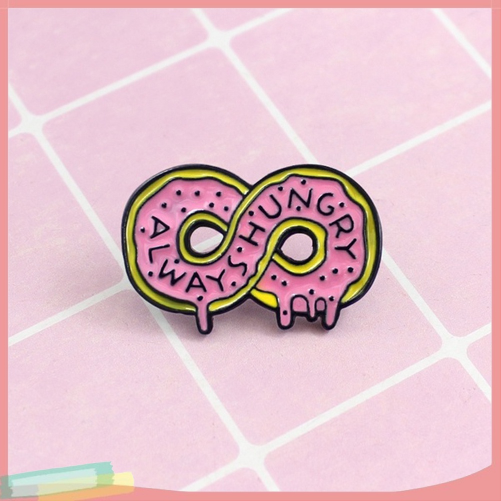 Ghim cài hình vòng bánh donut đôi đáng yêu dành cho nữ