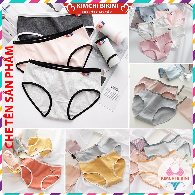 quâng lót nữ đáy cotton chống viêm nhiều màu sắc mẫu mã đa dạng KIMCHIBIKINI Noi y nu xinh đẹp sễ thương QL030