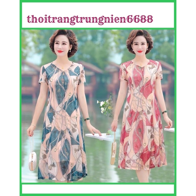 Đầm trung niên sang trọng dự tiệc nữ