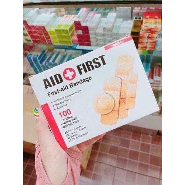 Hộp 100 Băng Gâu Y Tế Miếng Dán Cá Nhân Dán Vết Thương Ngoài Da MILLANA SHOP A262