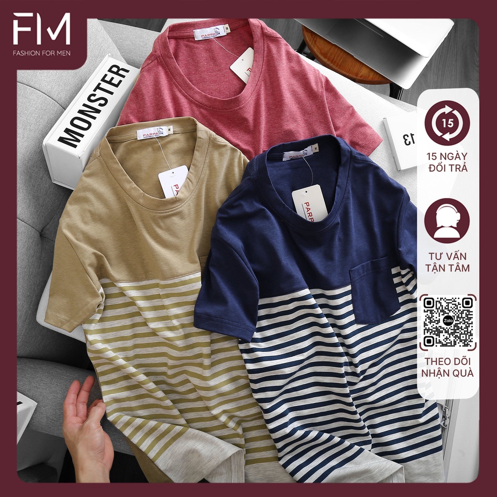 Áo thun nam cổ tròn tay ngắn, chất thun cao cấp, trẻ trung, năng động – FORMEN SHOP – FMPS101