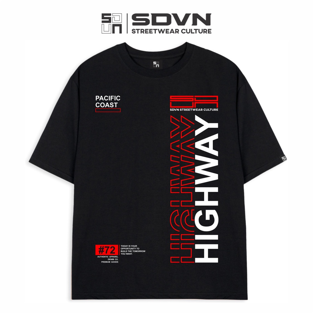 Áo Thun Unisex form rộng - Brand Chính Hãng SDVN - HIGHWAY