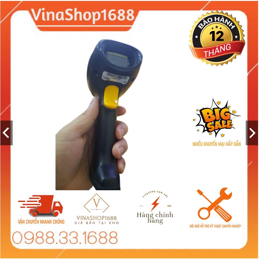Máy quét mã vạch không dây VINTECH VT6250WBT kết nối Wifi + Bluetotoh - Súng scan mã Barcode 2D dành