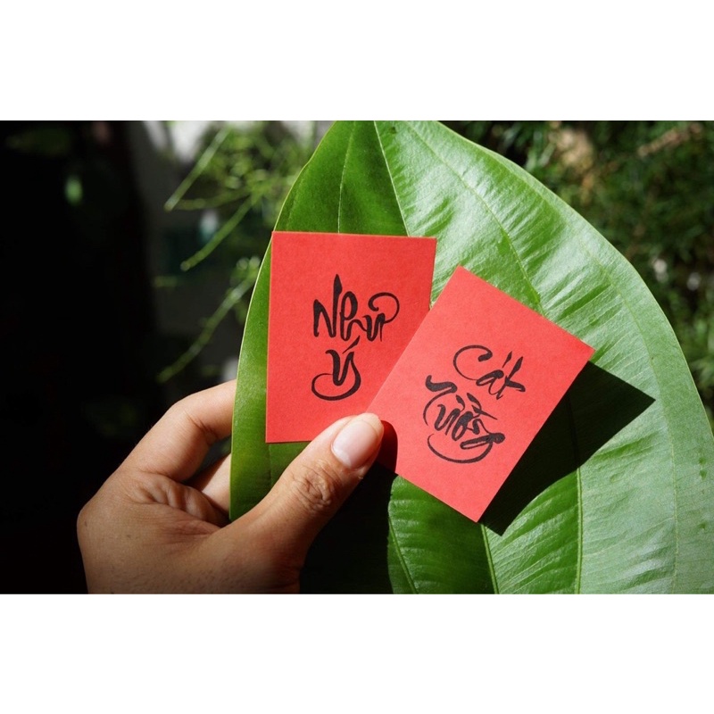 120 thẻ treo cây mai, đào, bỏ bao lì xì trang trí tết không bấm lỗ