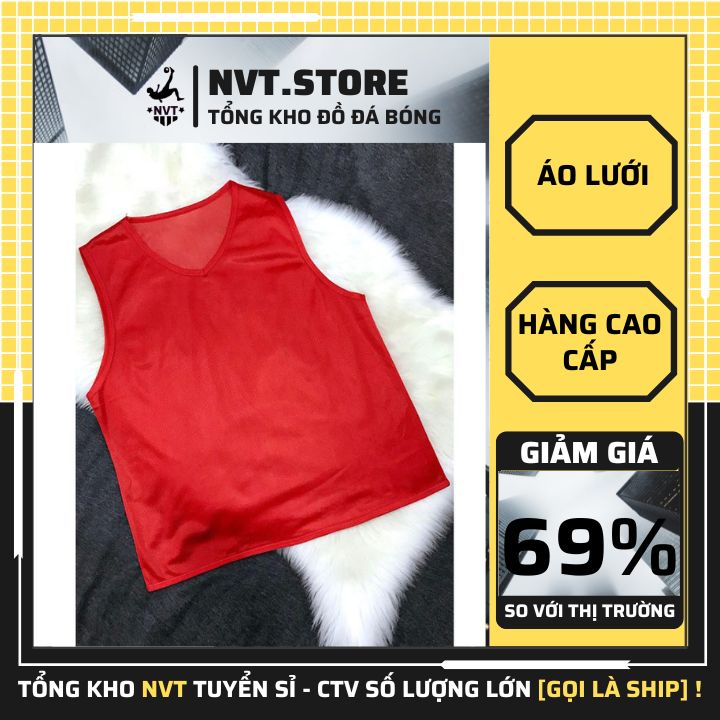 Áo team thể thao pitch 5 màu siêu bền giá rẻ, áo lưới building chia 2 đội cao cấp - NVT.store.vn
