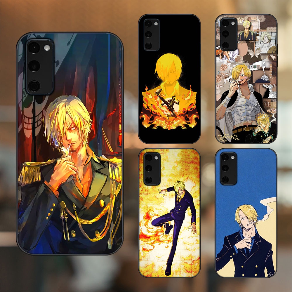 Ốp lưng Samsung S20 FE viền đen in hình Sanji One Piece Đảo Hải Tặc