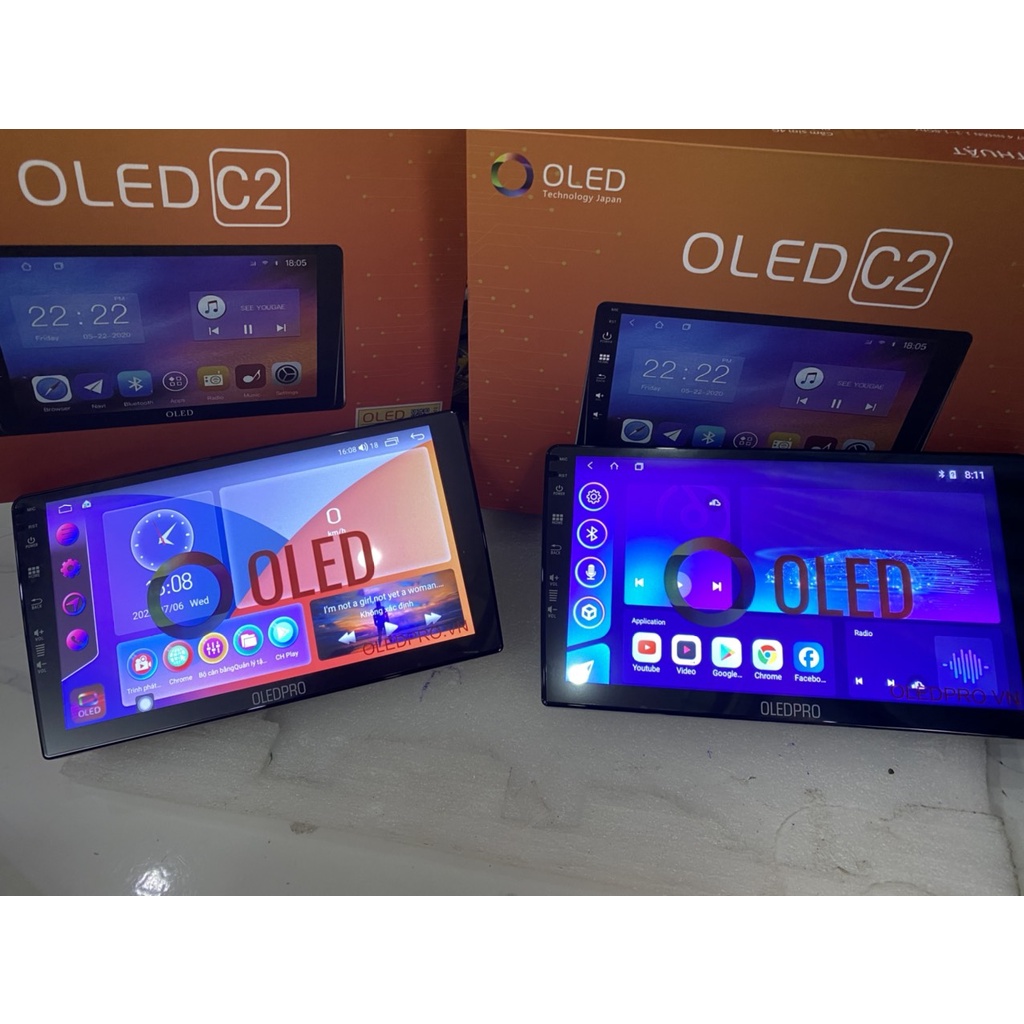 Bộ màn hình OLEDPRO A5, A3 cho xe HONDA CITY 2014-2018, trọn bộ màn hình, mặt dưỡng,dây nguồn zin theo xe