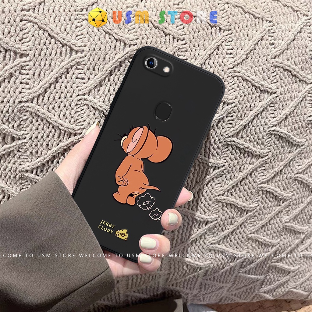 Ốp lưng Tom Jerry cho OPPO A9 2020 / A5 2020 / A11X / A11 /  A12E / A59 / F1S / A59S, chất TPU dẻo, viền vuông