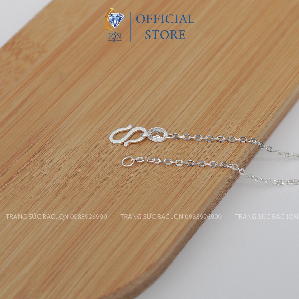 Dây chuyền nữ bạc thật giá rẻ mẫu vương miện chất liệu bạc ta sáng đẹp/ Trang sức bạc JQN
