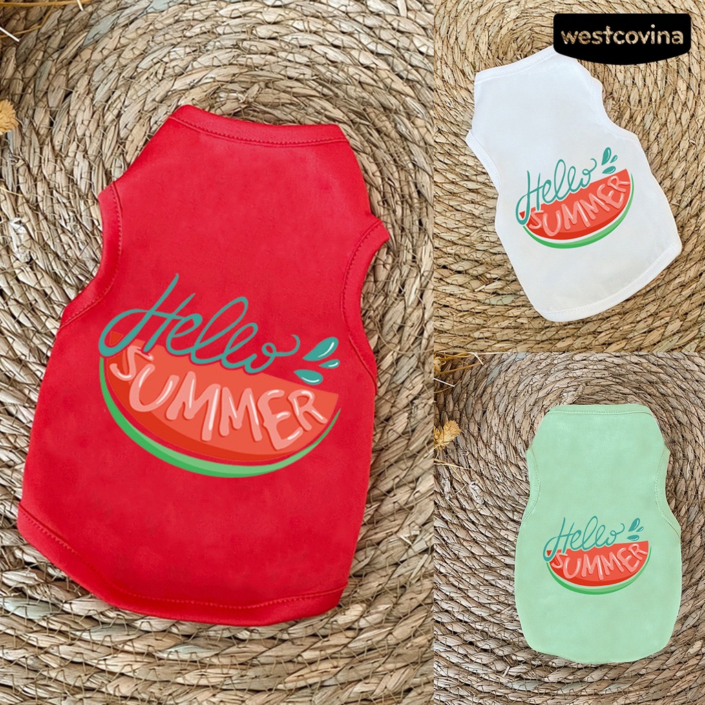 [COD]♘Áo Thun In Hình Thời Trang Đường Phố Thoải Mái Cho Thú Cưng