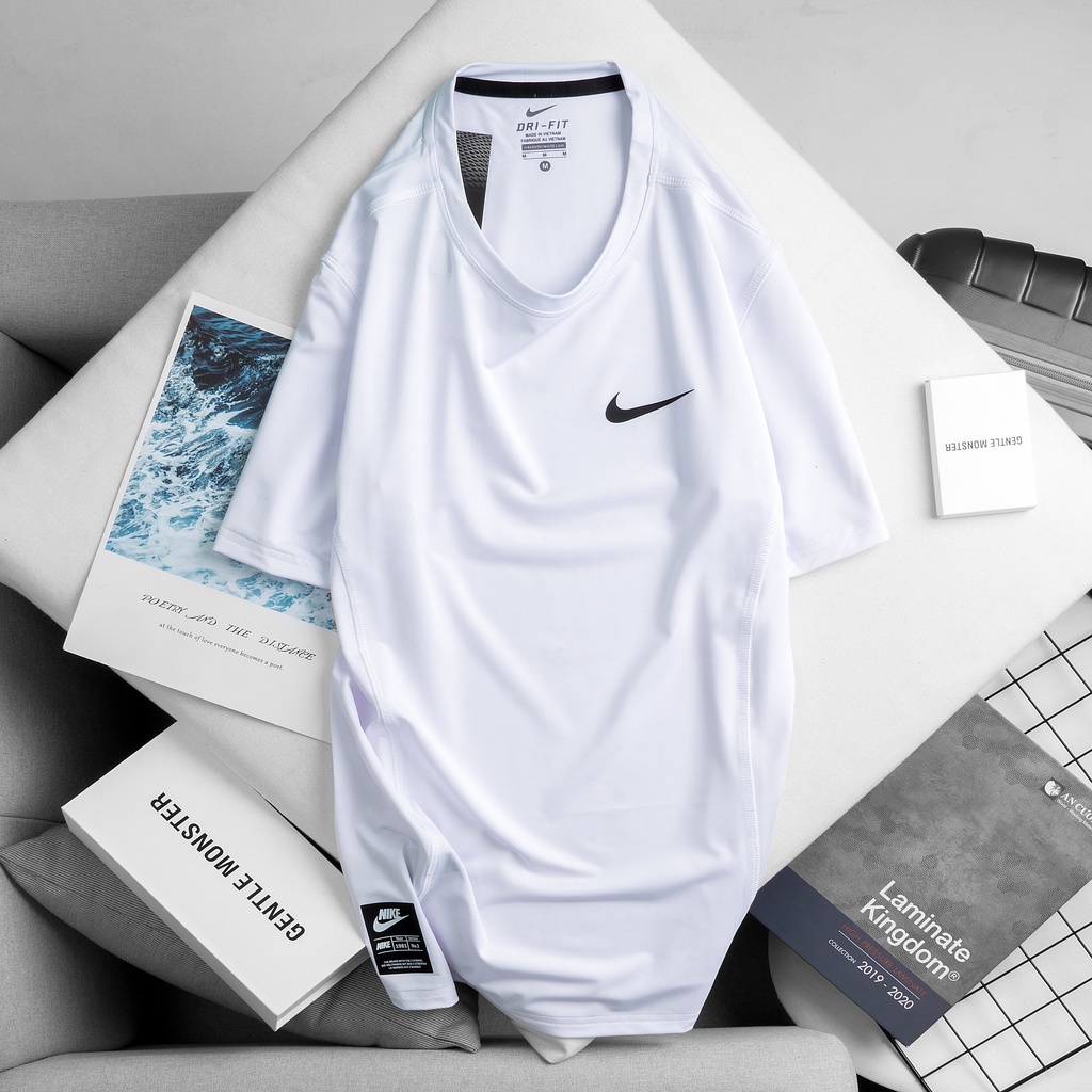 Áo thun thể thao nam, áo thun nam chất liệu thun poly co giãn 4 chiều mặc mát thích hợp với tập gym chạy bộ A39.