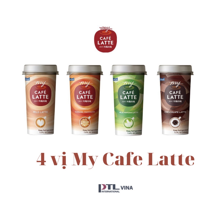 Cà Phê uống liền MAEIL My Café Latte Nhập Khẩu Hàn Quốc, vị Chocolate -220ml