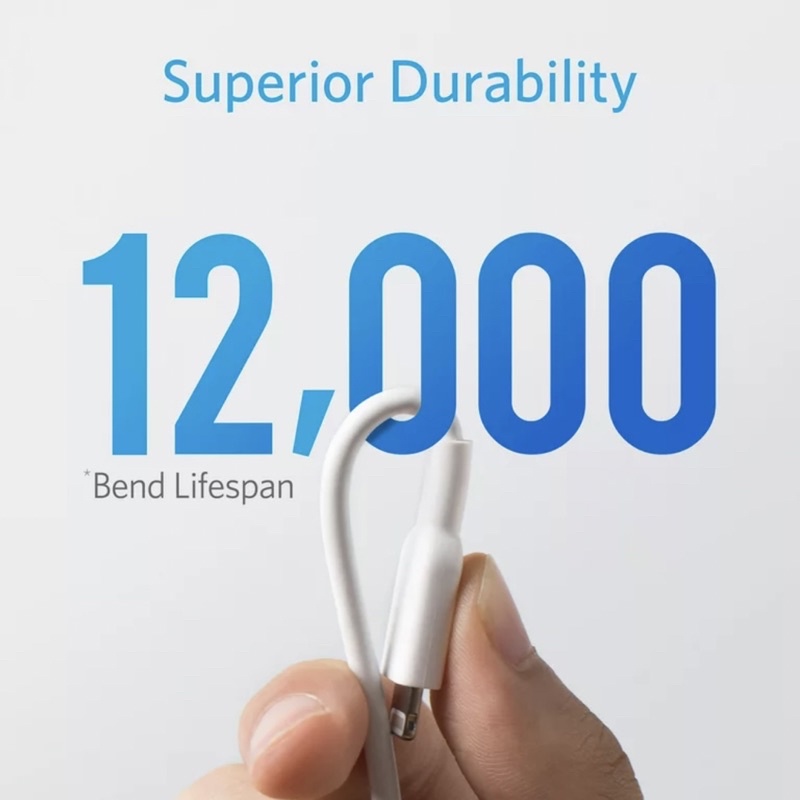 Cáp Anker USB A to Ligh A8432 Chip Bạc C89