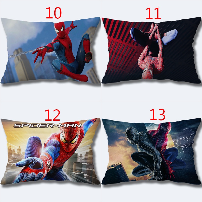 Spider-Man Polyester Gối Trường Hợp Siêu Anh Hùng Spider-Man Một Mặt In Polyester Xe Cushion Cover Trang Trí Nhà