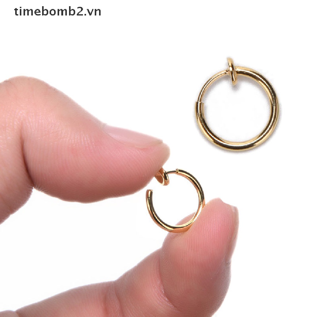 Bộ 2 Khuyên Xỏ Mũi / Môi / Tai / Cơ Thể Phong Cách Punk Thời Trang