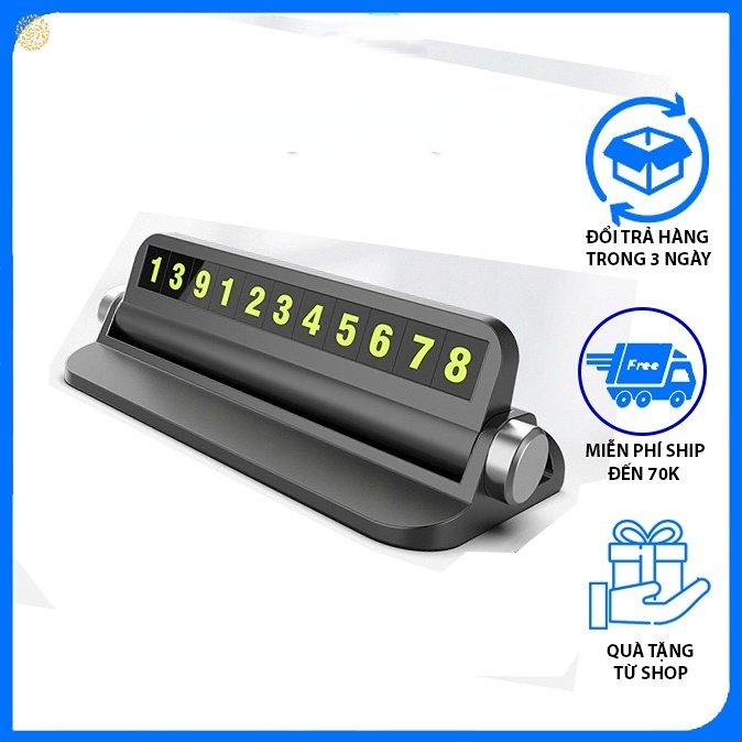 Thẻ Đậu Xe Tạm Thời Ghi Số Điện Thoại Tiện Dụng