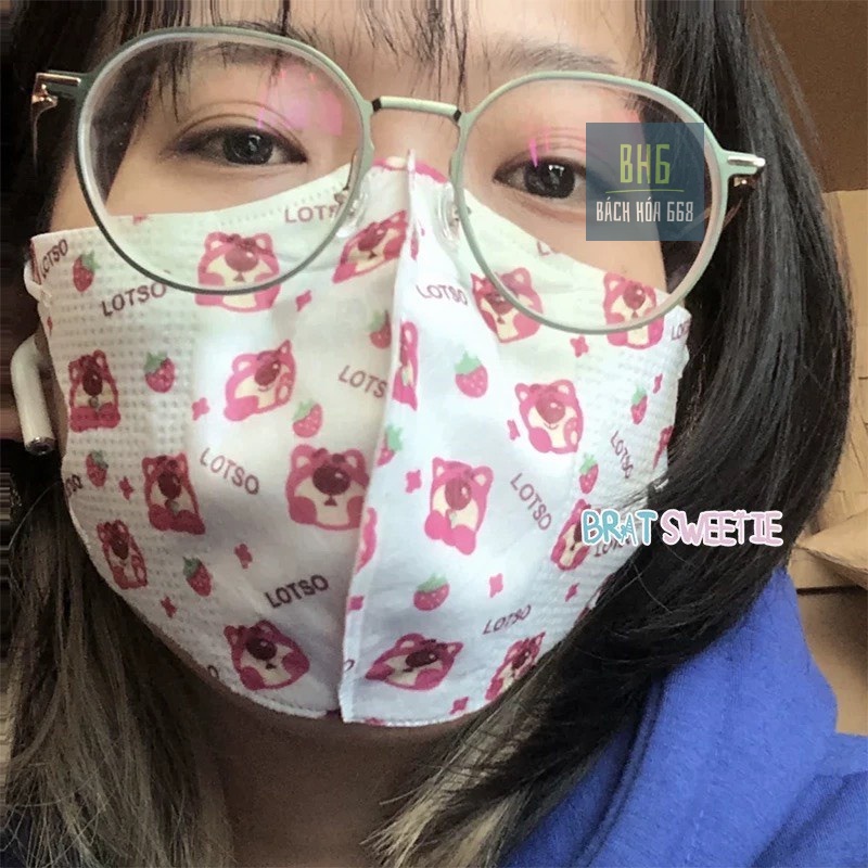 Set 10 khẩu trang thời trang họa tiết N6D - Thời trang, tiện lợi