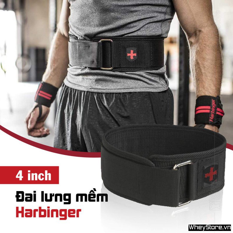 Đai lưng mềm Harbinger 4 inch