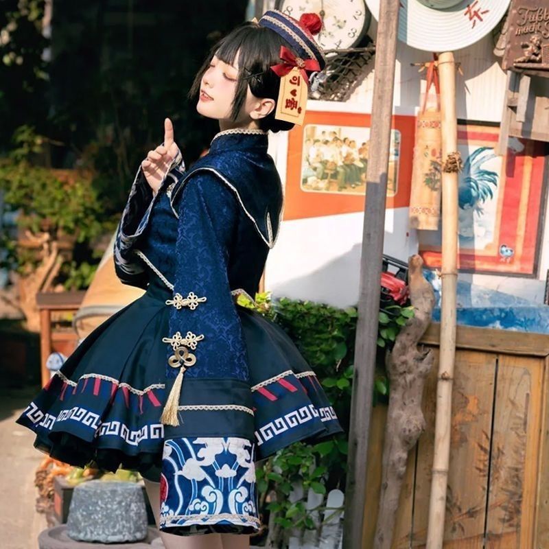 Little Zombie cosplay Đầm lolita Hóa Trang Nhân Vật Zombie Dễ Thương Xinh Xắn