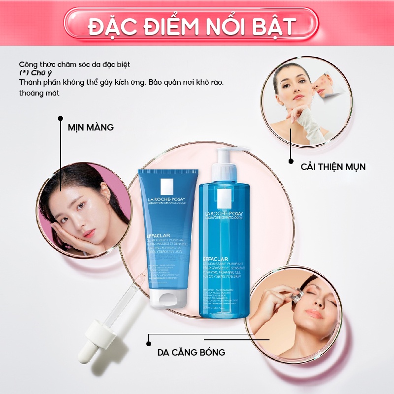 Sữa Rửa Mặt La Roche Posay Dạng Gel Làm Sạch Sâu Dành Cho Da Dầu Mụn Và Da Nhạy Cảm 400ml RM01