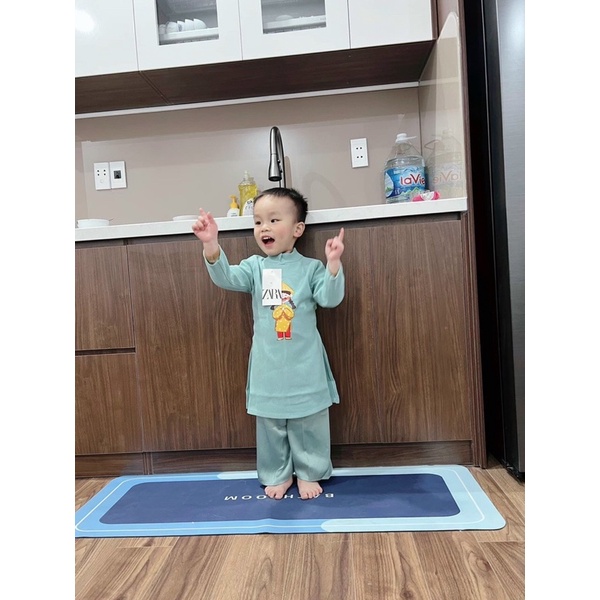 ÁO DÀI CÁCH TÂN IN HÌNH BÉ GÁI SIÊU DỄ THƯƠNG