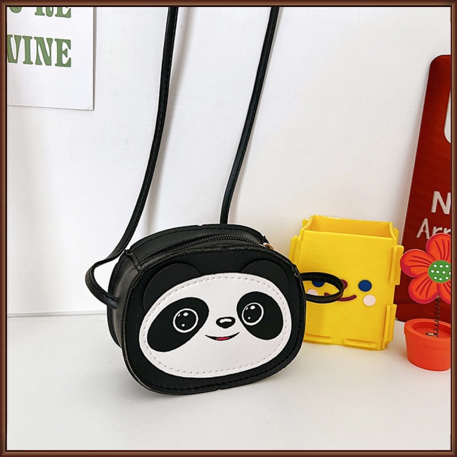 Túi Da Pu Đeo Chéo Mini Hình Gấu Trúc Hoạt Hình Dễ Thương Dành Cho Trẻ Em