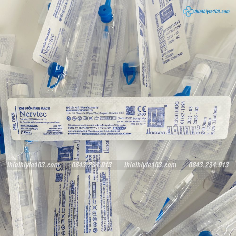 COMBO 10 Cái Kim Luồn Tĩnh Mạch Mediflon Các Size 20G 22G 24G Hàng Ấn Độ Chính Hãng