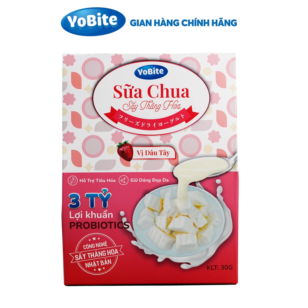 Sữa chua khô giảm cân vị dâu tây - YoBite Healthy - Giữ dáng đẹp da
