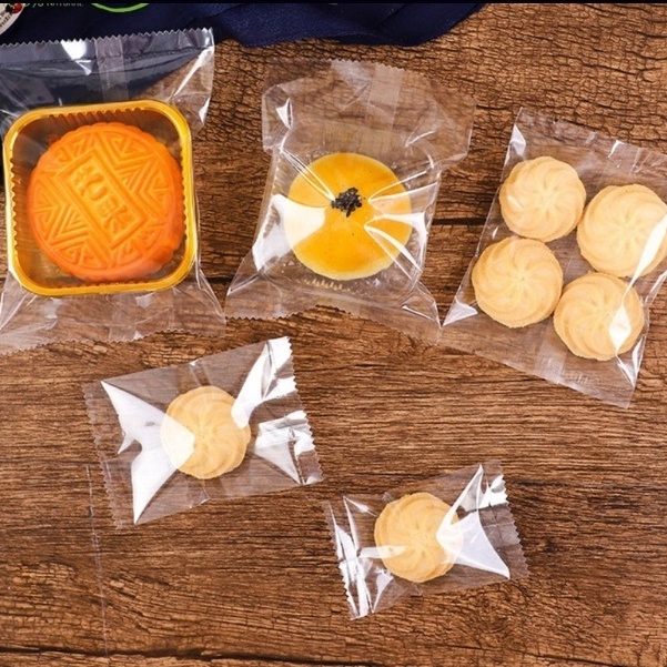 Set 100 Túi đựng bánh cookie/ bánh quy/ trà hoa( TRONG SUỐT ) nhiều kích thước