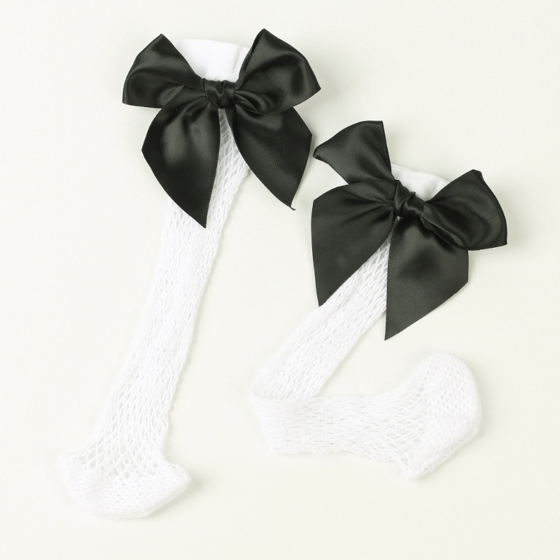 Vớ Lưới Rỗng Thoáng Khí Đính Nơ Gợi Cảm Cho Bé Gái