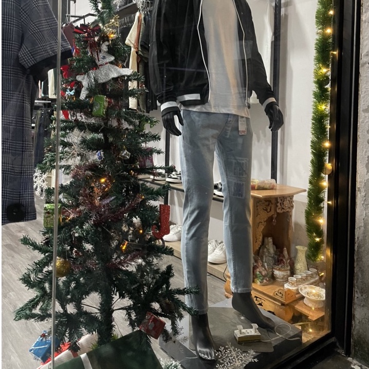 Quần Jean Nam LACOSTE BASIC TRƠN Màu Xanh Nhạt Form SlimFit Mềm Mịn Co Giãn Hàng Xuất Xịn Có Big Size