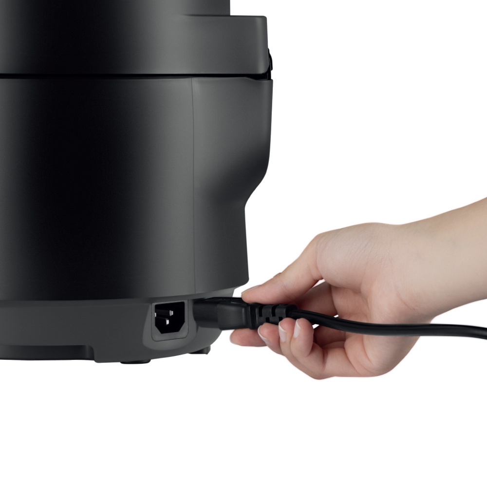 Nồi cơm điện LocknLock Compact Rice Cooker 1.2L màu đen EJR346BLK có 5 chế độ nấu đa năng - K-MALL