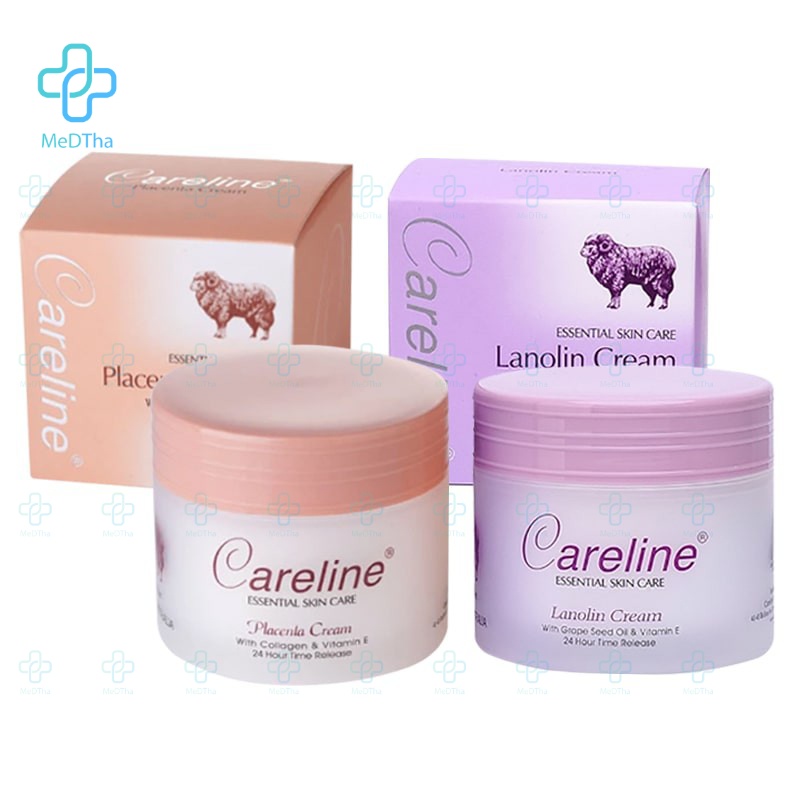 Kem Dưỡng Da Nhau Thai Cừu CARELINE Placenta Cream - Giúp Dưỡng Ẩm, Chống Lão Hoá, Da Căng Mịn, Collagen  (Hũ 100ml)