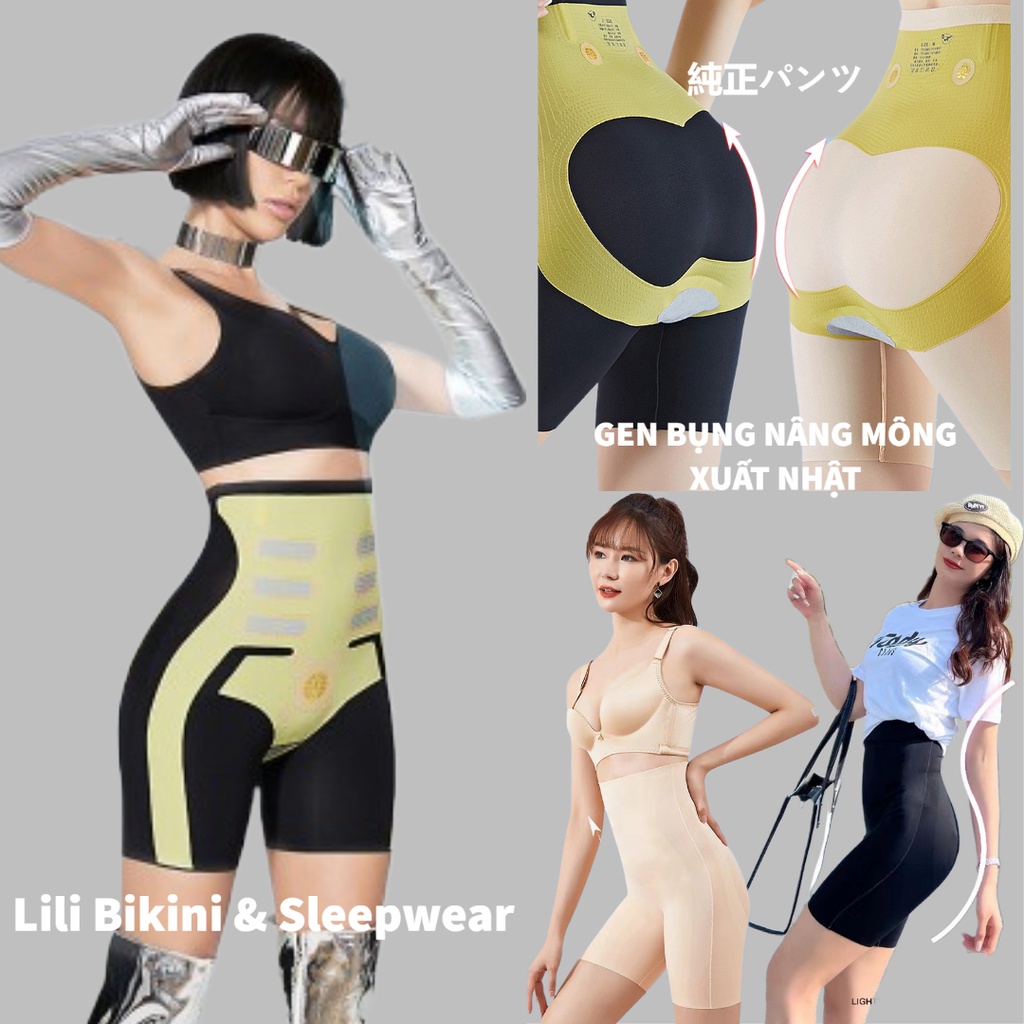 Quần Định Hình Siết Eo Nâng Mông Nhân Tạo Spandex Đa Chiều 5D Công Nghệ Nhật Bản, Quần Gen Nịt Bụng Mặc Trong Váy
