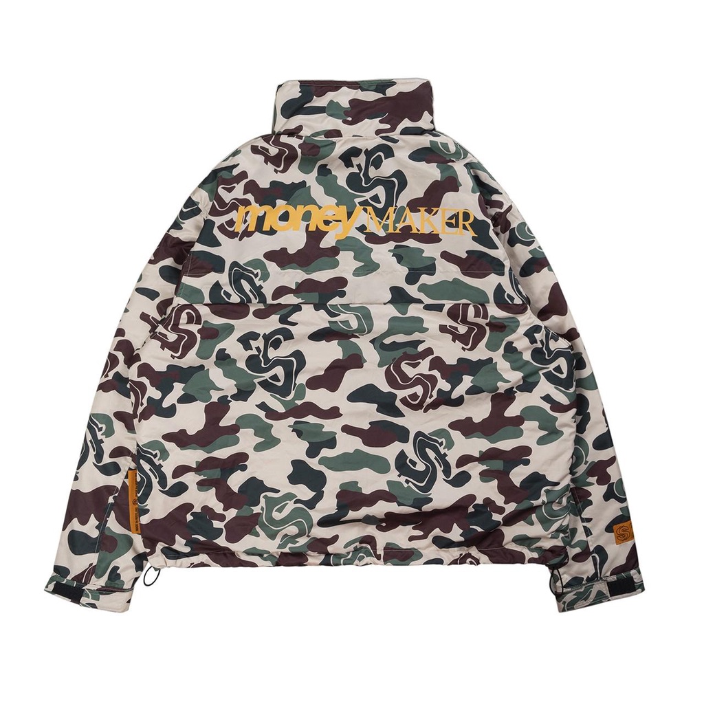 Áo Hoodie Local Brand, vải dù chần bông Unisex Outerwears - LOGO CAMO PUFFER JACKET