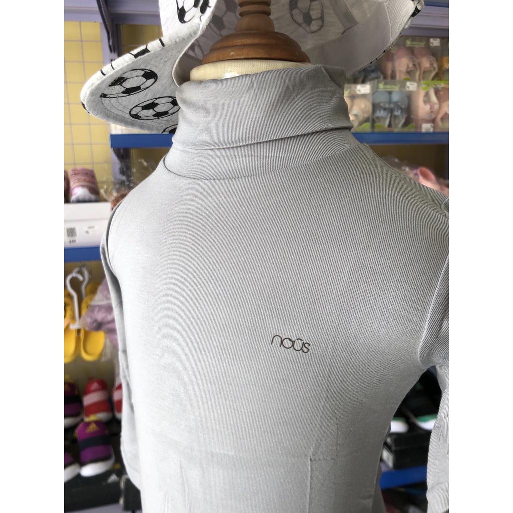 Áo Giữ Nhiệt Thu Đông Bé Trai, Bé Gái, Áo Cổ Lọ 5cm Ghi Đậm NOUS NU PETIT 6M-24M