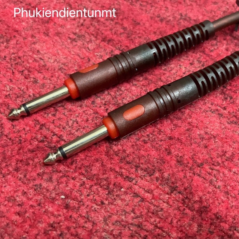 Dây kết nối âm thanh hai đầu 6.35mm nâu hàng đẹp