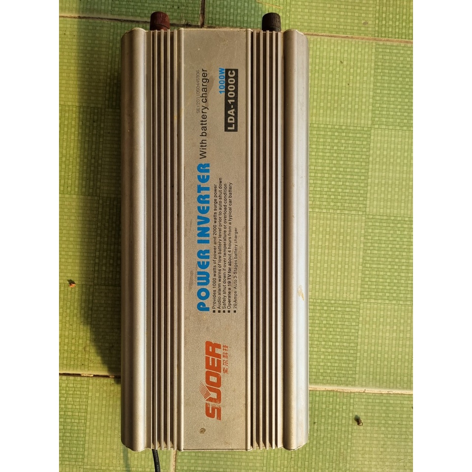Xác Bộ đổi điện inverter sin chuẩn 12V-220V - Kích điện 1000w