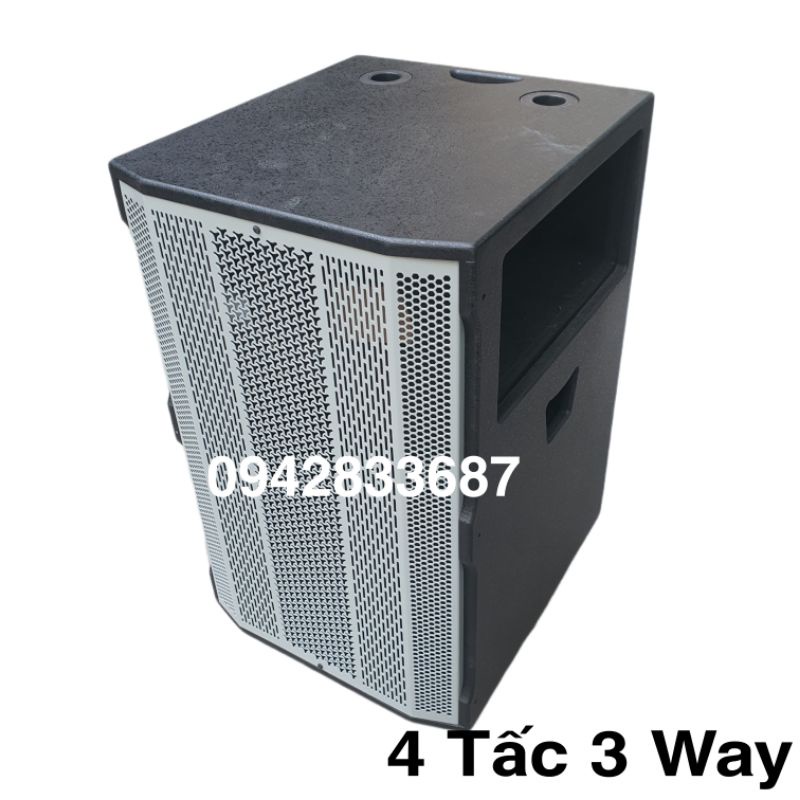 Vỏ Thùng Loa Kéo 4 Tấc Đơn 3 Đường Tiếng 19x38