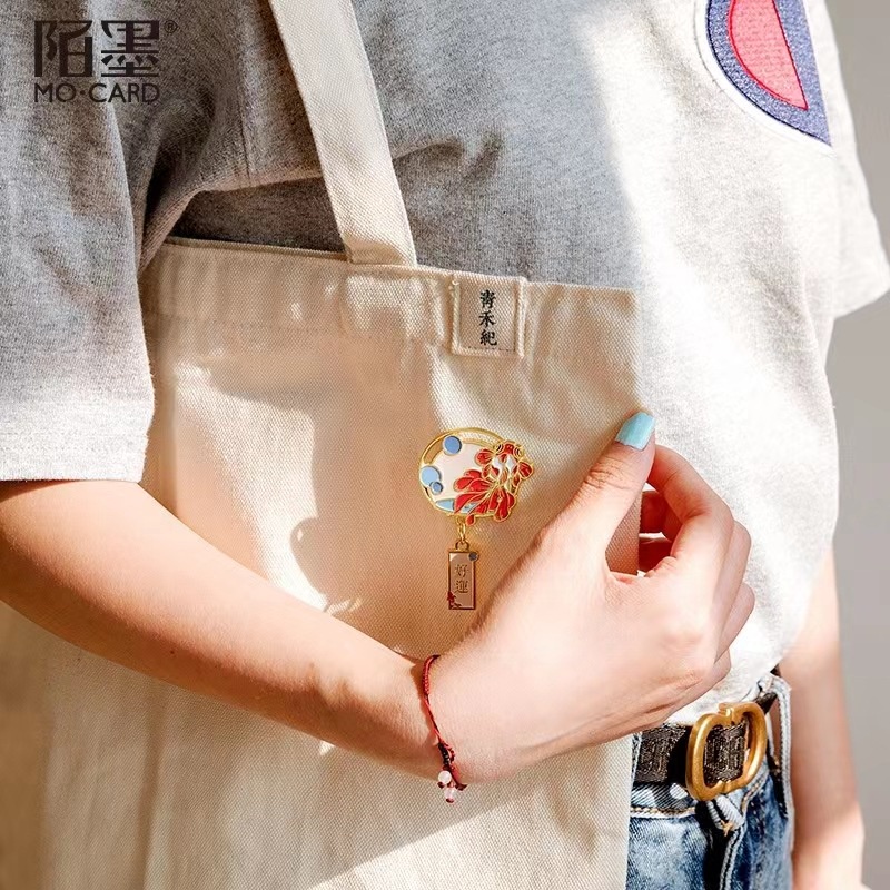 WOLALA Ghim Cài Áo Bằng Hợp Kim Đơn Giản Phong Cách Trung Hoa Mới